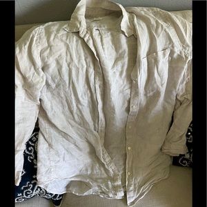 GAP linen oversized blouse